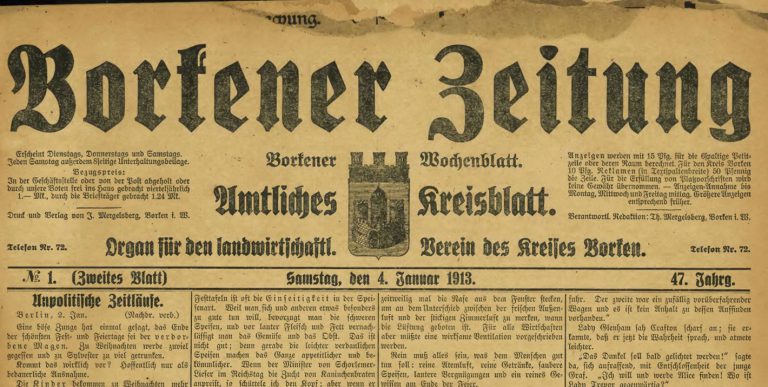 Borkener Zeitung_ 1913 - Mergelsberg Verlag